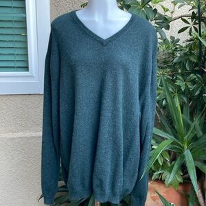 Dark teal Weatherproof wool/cashmere blend sweater